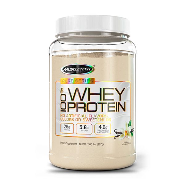 pure series 100% whey protein 2lb vainilla muscletech