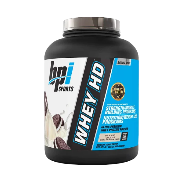 whey hd bpi sports milk and cookies