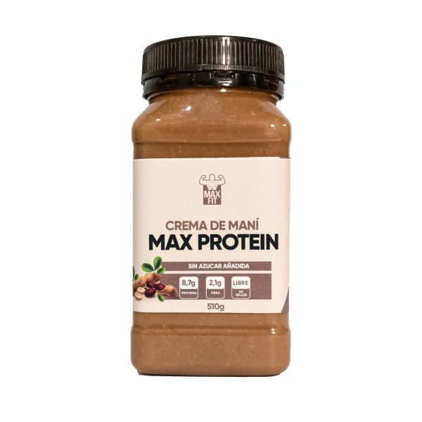 mantequilla de mani max fit con proteina