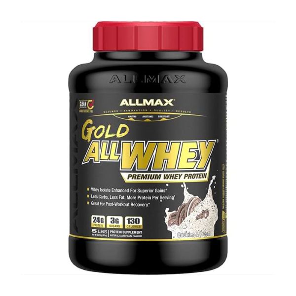 proteina llmax gold allwhey cookies and cream